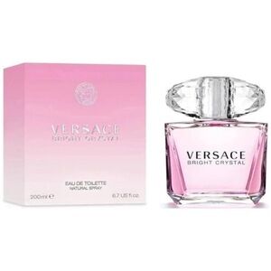 Versace Bright Crystal Clear Glass Bottle with Crystal-Style Cap